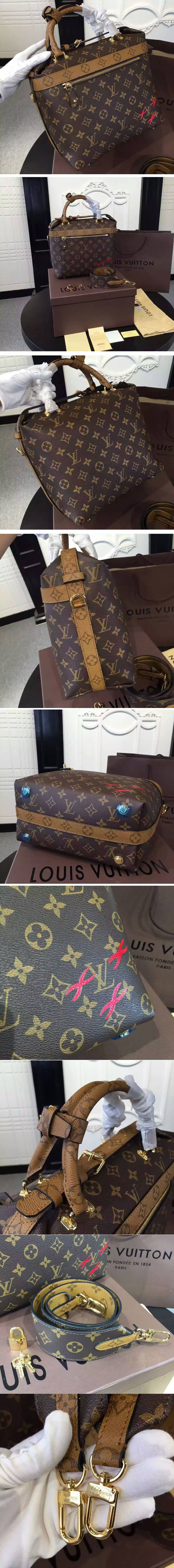 Replica Louis Vuitton  M42410 Cruiser Bag PM in Monogram Reverse Canvas Bags