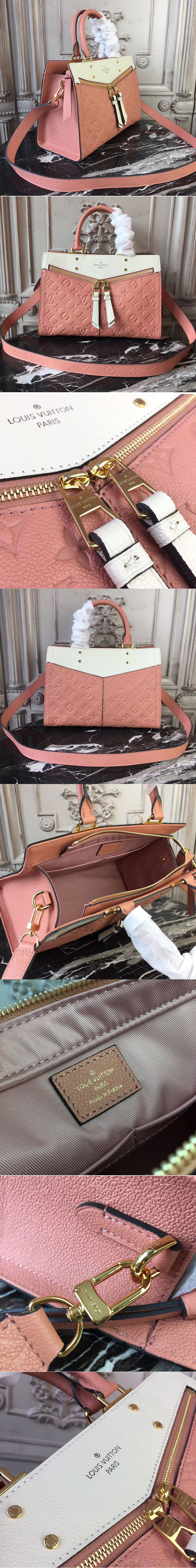 Replica Louis Vuitton M43648 Sully PM Monogram Empreinte Bags Pink