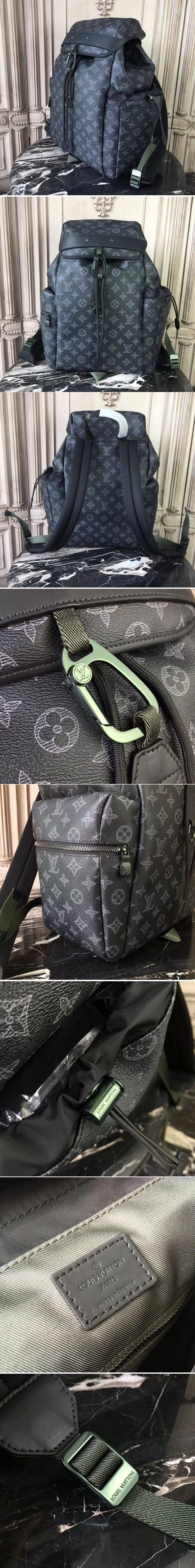 Replica Louis Vuitton M43694 Monogram Ink Canvas Discovery Backpack