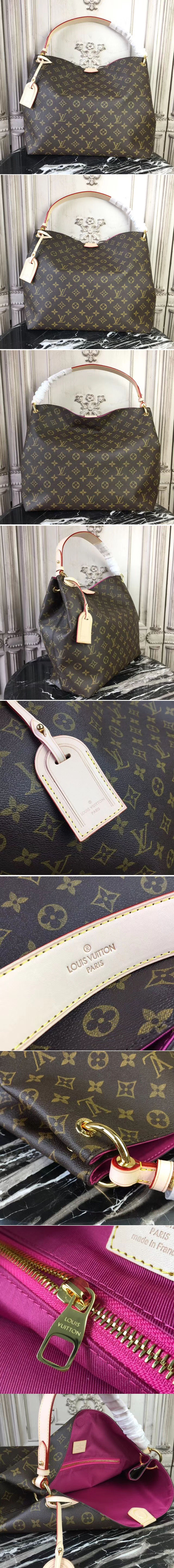 Replica Louis Vuitton Graceful MM Bag Monogram M43703 BLV449 for