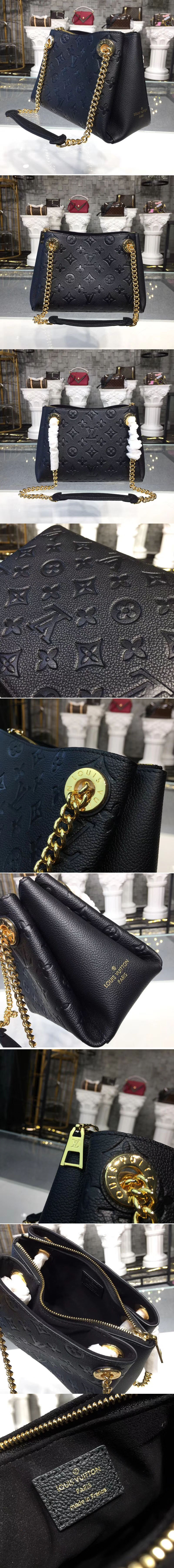 Replica Louis Vuitton M43748 LV Monogram Empreinte Surene BB Bags Black