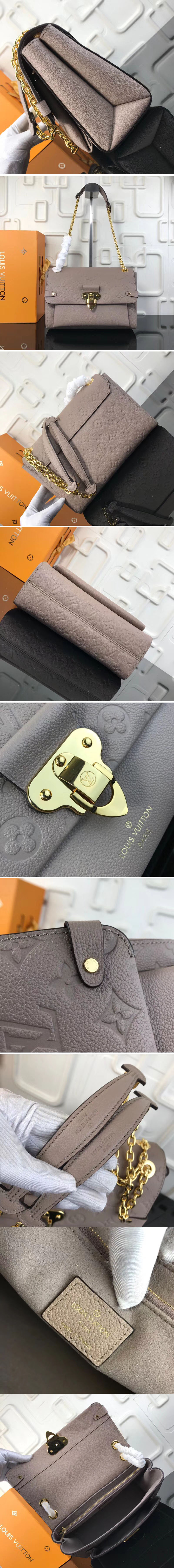 Replica Louis Vuitton M43931 LV Vavin PM Monogram Empreinte Leather Bags Vison