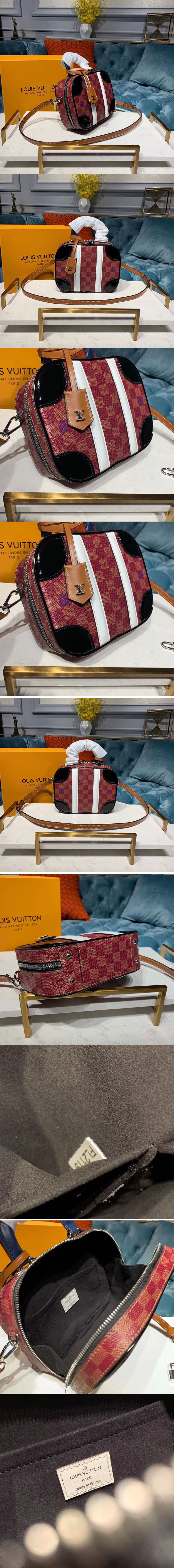 Replica Louis Vuitton M44582 LV Mini Luggage Damier Ebene Canvas