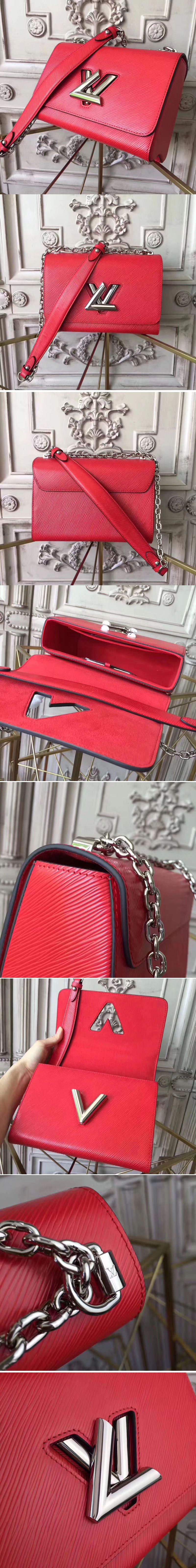 Replica Louis Vuitton M50280 Epi Leather Twist MM Bags Red