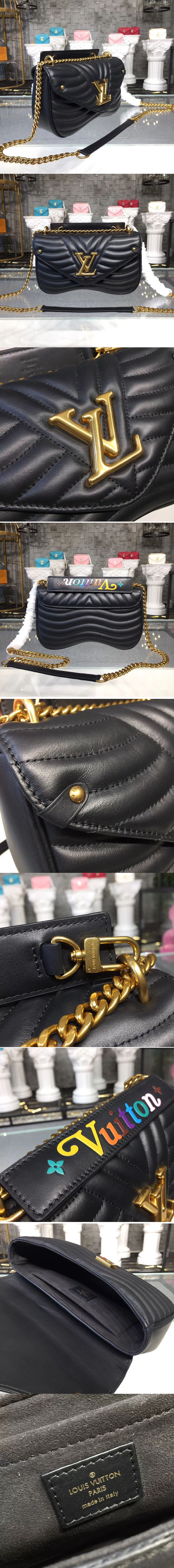 Replica Louis Vuitton M51498 LV New Wave Chain Bags MM Black
