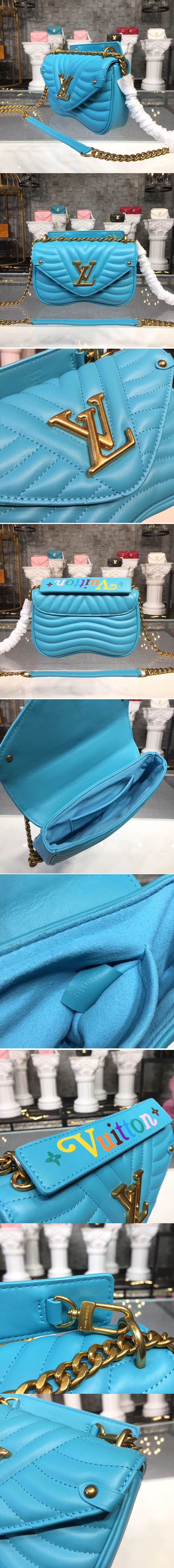 Replica Louis Vuitton M51936 LV New Wave Chain Bags PM Blue