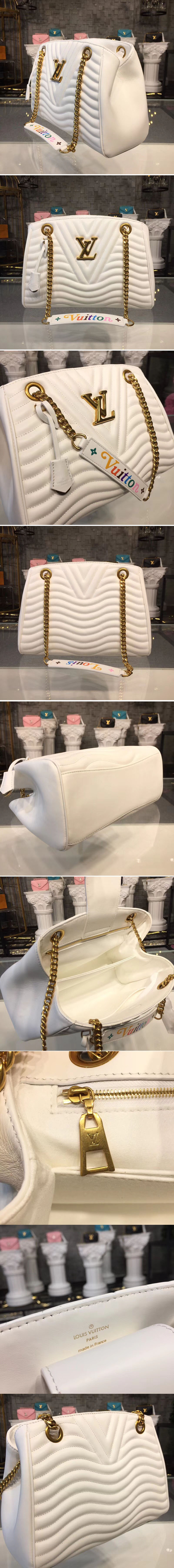 Replica Louis Vuitton M51978 LV New Wave Chain Tote Bags White