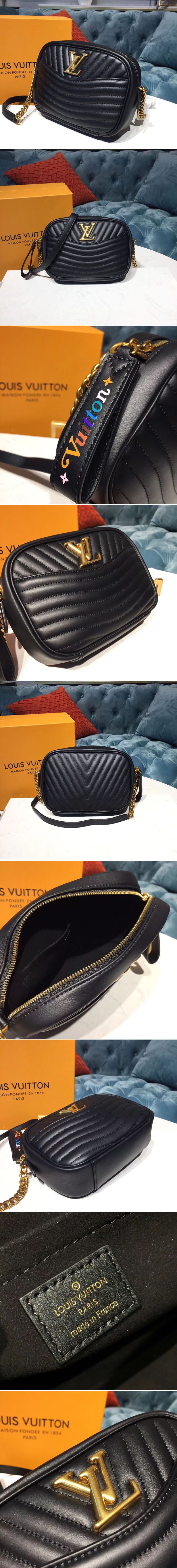 Replica Louis Vuitton M53682 LV New Wave Camera Bag Black