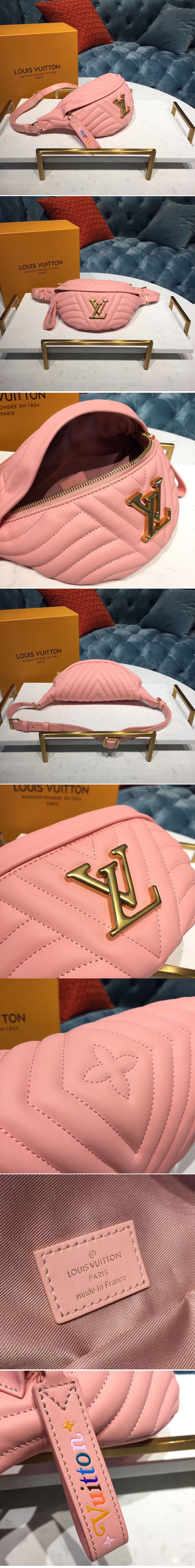 Replica Louis Vuitton M53750 LV New Wave Bumbag Pink Leather