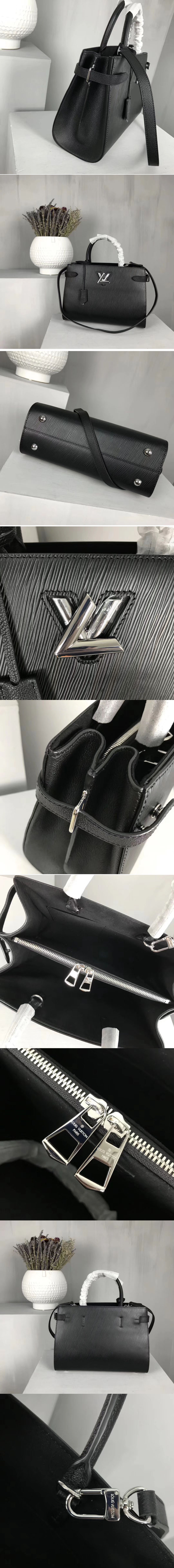 Replica Louis Vuitton M54810 Twist Pm Epi Leather Bags Black