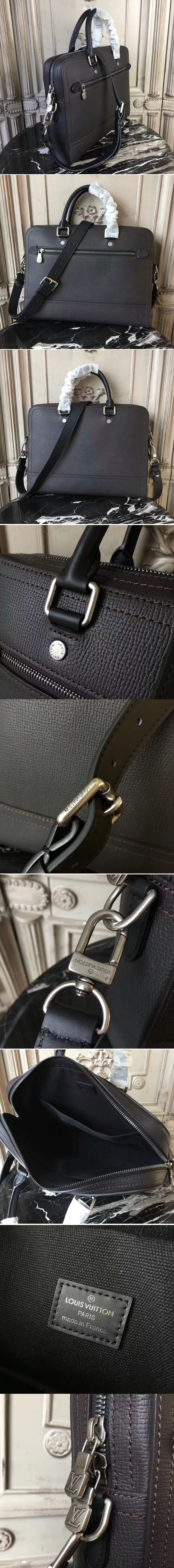 Replica Louis Vuitton M54964 Canyon Briefcase Utah Leather Bags