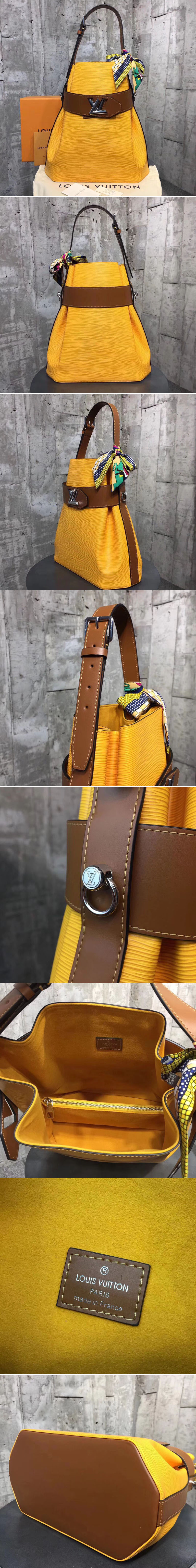 Replica Louis Vuitton M55188 Epi Leather Bucket Bag Yellow