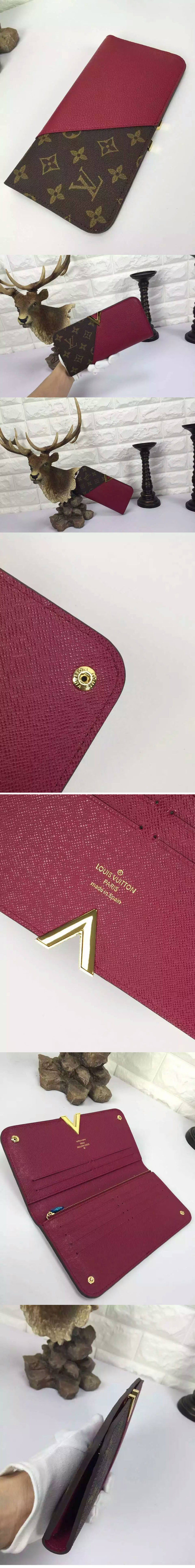 Replica Louis Vuitton M56173  Kimono Wallet Monogram Canvas Red