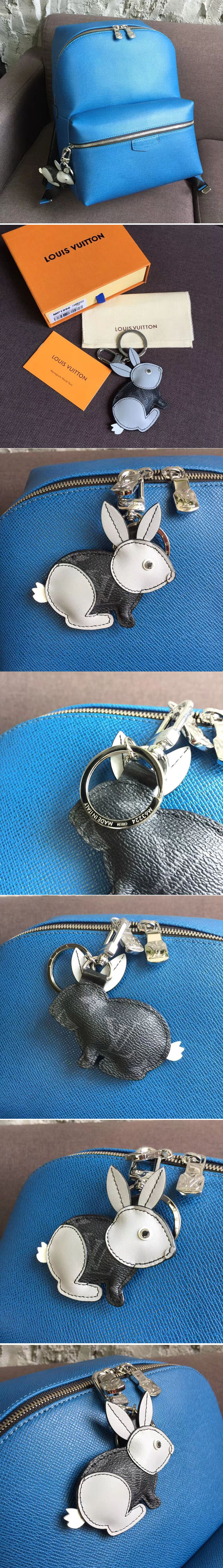 Replica Louis Vuitton M63224 Rabbit Bag Charm and Key Holder Monogram Eclipse canvas