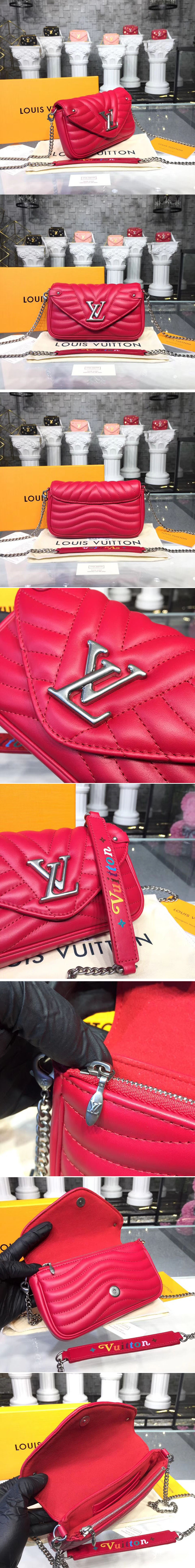 Replica Louis Vuitton M63956 New Wave Chain Pochette Bags Red
