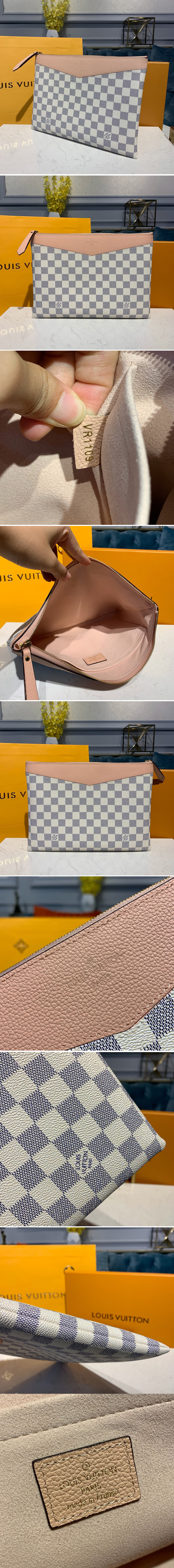 Replica Louis Vuitton N60260 LV Daily Pouch in Damier Azur canvas