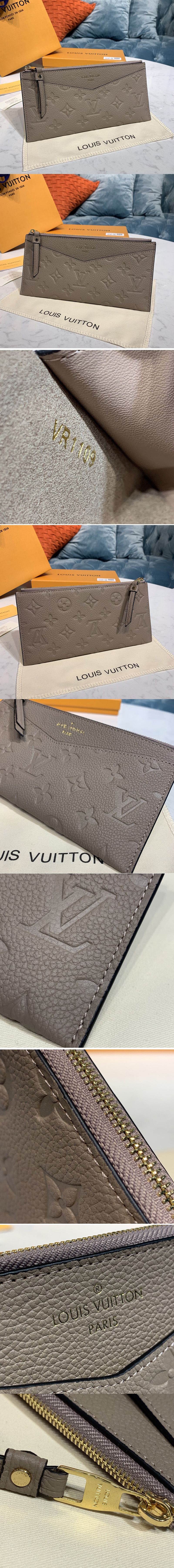 Replica Louis Vuitton M68714 LV Pochette Melanie BB Bag in Beige Monogram Empreinte leather