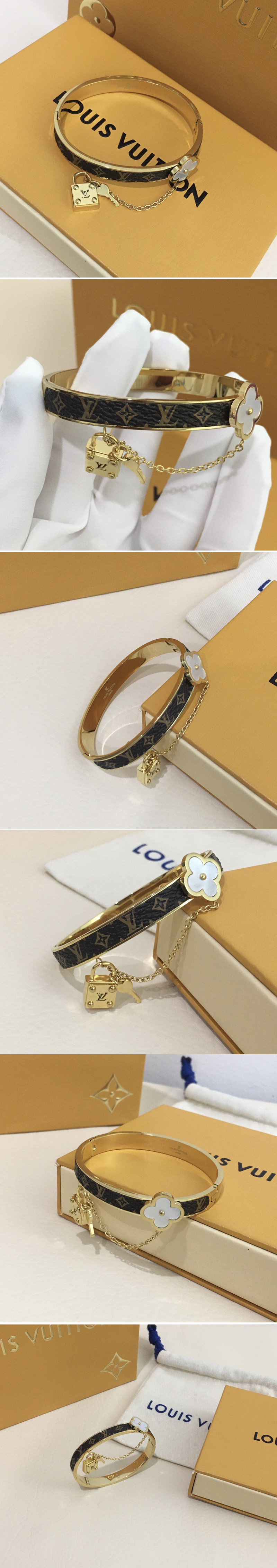 Replica Louis Vuitton M69261 LV Wild LV bracelet in Monogram Black
