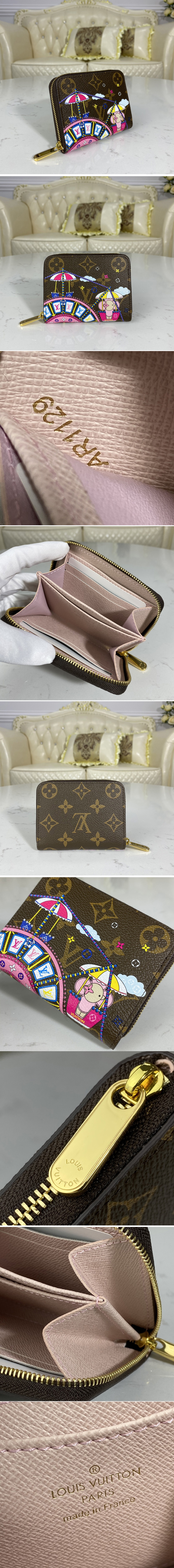 LOUIS VUITTON M69755 Zippy Coin Purse Monogram Case Canvas Women's