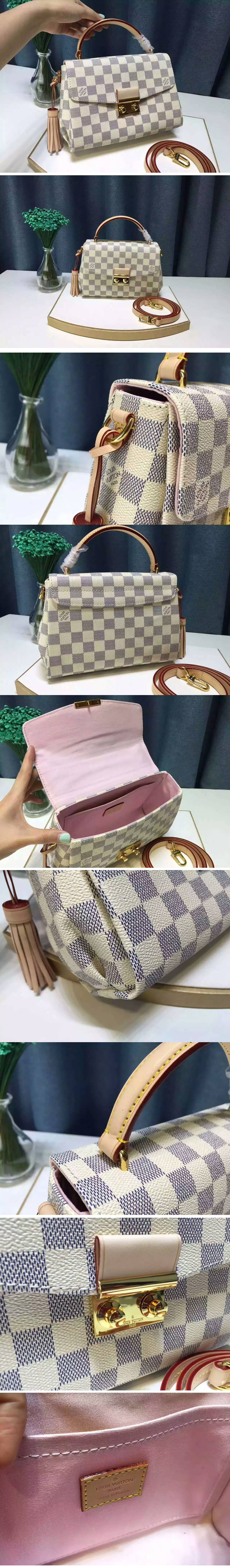 Replica Louis Vuitton N41581 Damier Azur Croisette Bags 