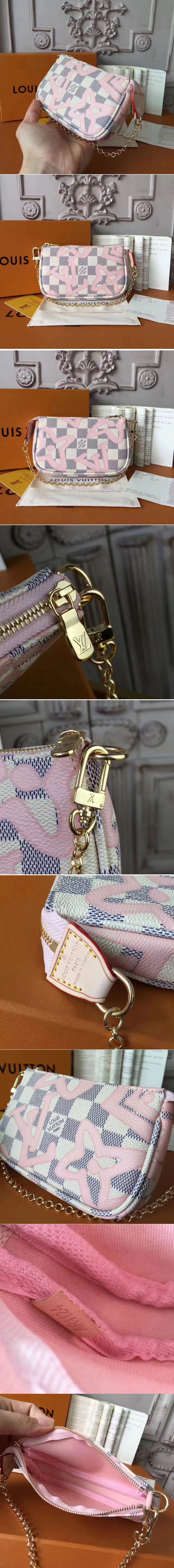 Replica Louis Vuitton N60051 Damier Azur Canvas Mini Pochette Accessoires