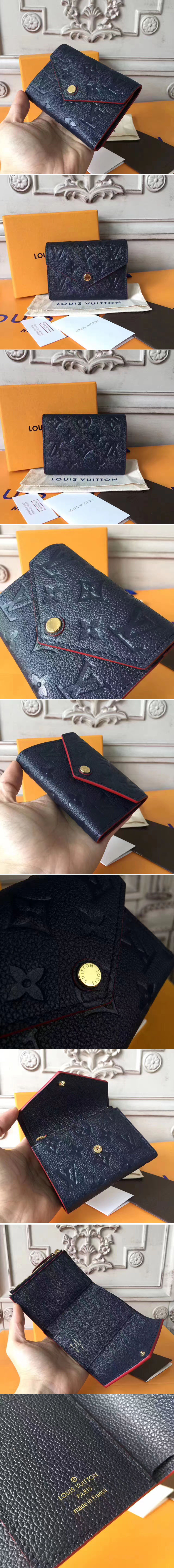 Replica Louis Vuitton M41938 Victorine Wallet Monogram Vernis Black