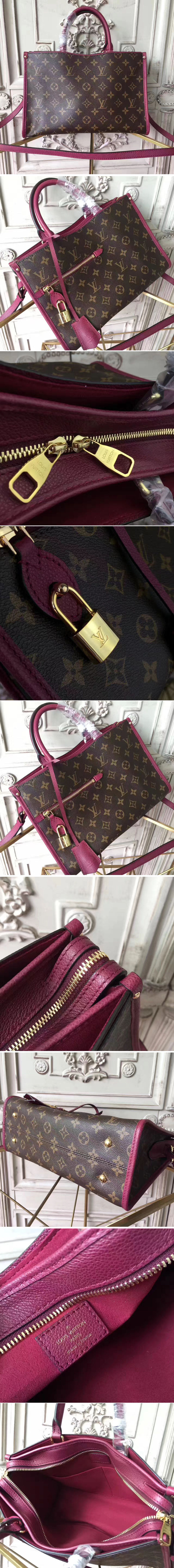 Replica Louis Vuitton M43433 Popincourt PM Monogram canvas bags  Purple
