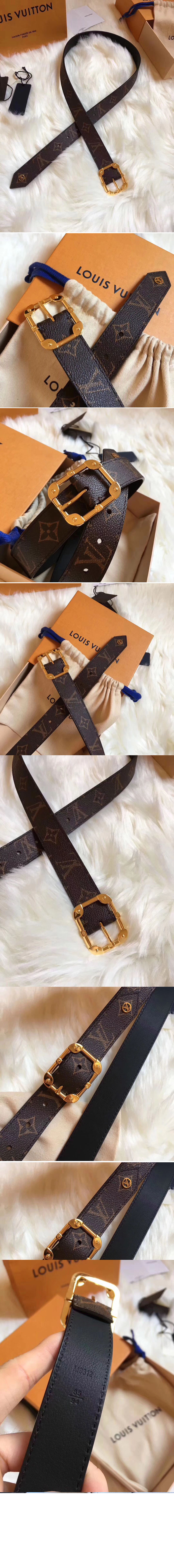 Replica Louis Vuitton lv M9312U Monogram Canvas 30mm Belts