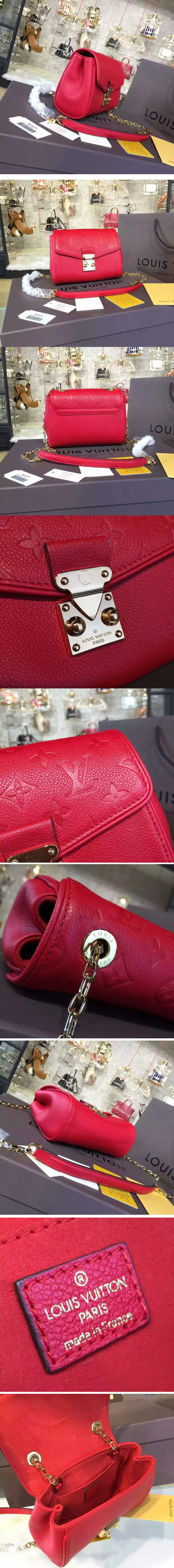 Replica Louis Vuitton M94552 Monogram Empreinte Saint-Germain BB Borsa Red
