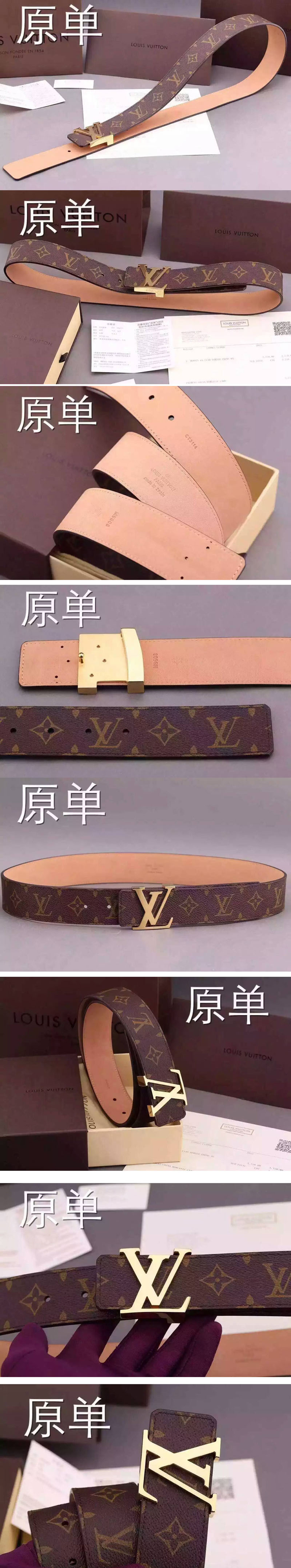 Replica Louis Vuitton M9608 LV Initiales 40MM Monogram Belts 