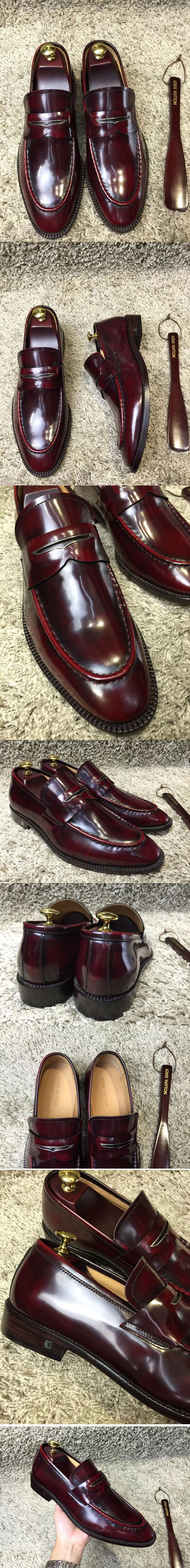 Replica Louis Vuitton 1A3N22 LV Varenne Loafer And Shoes Red Leather