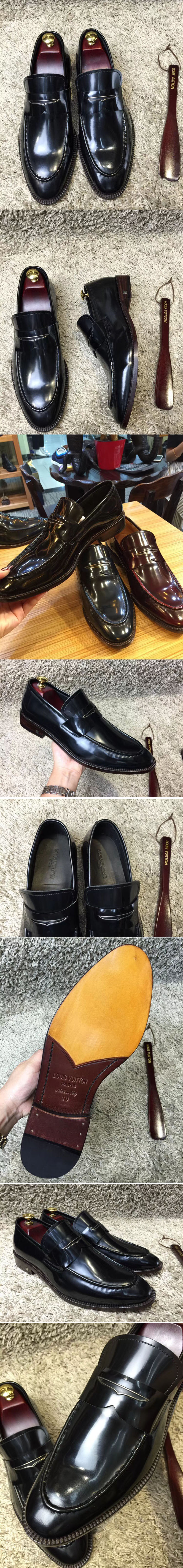 Replica Louis Vuitton 1A3N22 LV Varenne Loafer And Shoes Black Leather